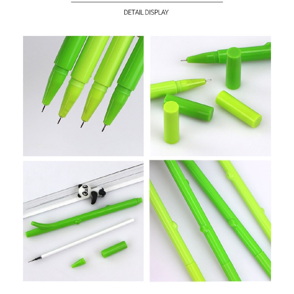 Green Bamboo Panda Gel Pen Writing Pens Stationery