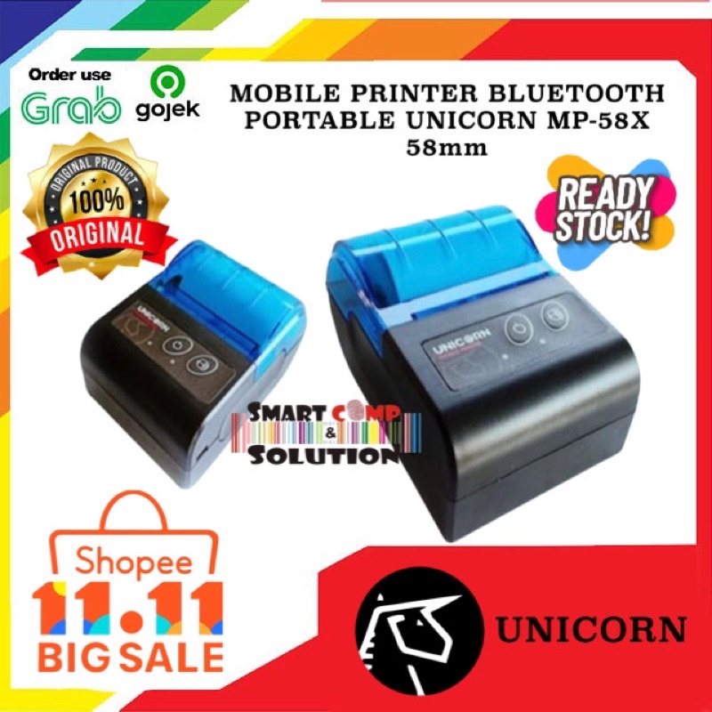 Mini Printer Portable Bluetooth Thermal MP58X Unicorn