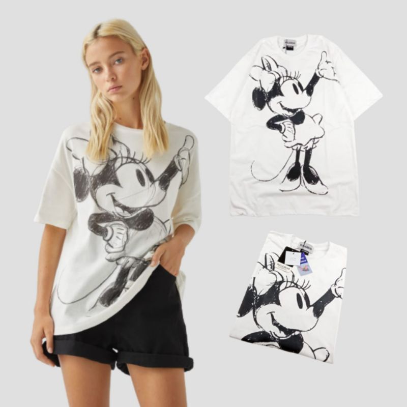 T-shirt disney | Minnie mouse | Atasan wanita | pullbear