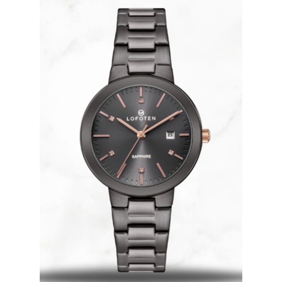 LOFOTEN 2312 JAM TANGAN WANITA LOFOTEN SAPPHIRE ORIGINAL GREY