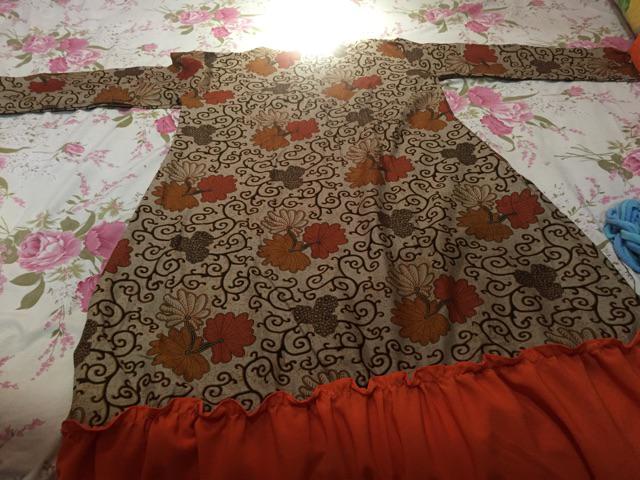 Keluarga Batik Couple Sarombit Seragaman Kondangan Tanah Abang Wanita Murah Princess Azkana Sogan 03