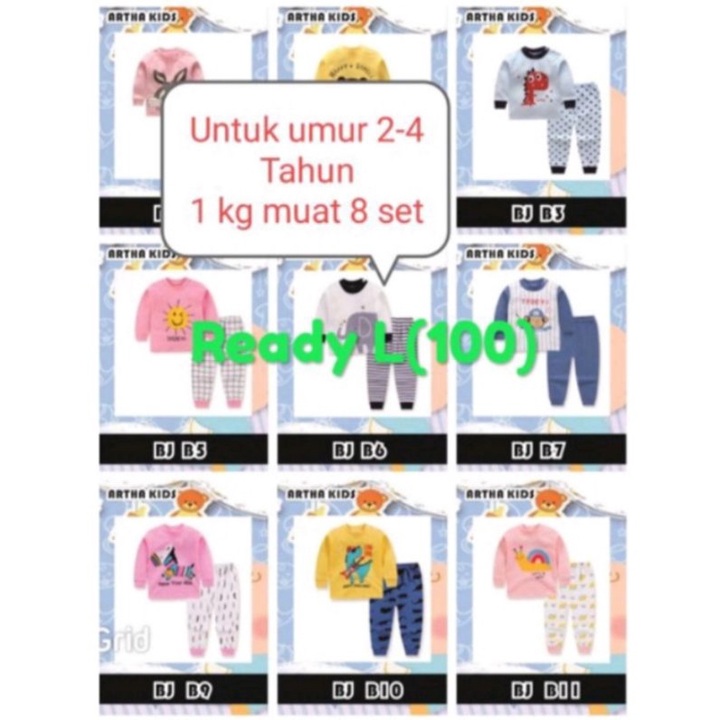 BAJU PAKAIAN STELAN ANAK DAN BAYI PANJANG IMPORT CEWEK COWOK HALUS ADEM MURAH LUCU 6 BULAN 1 TAHUN