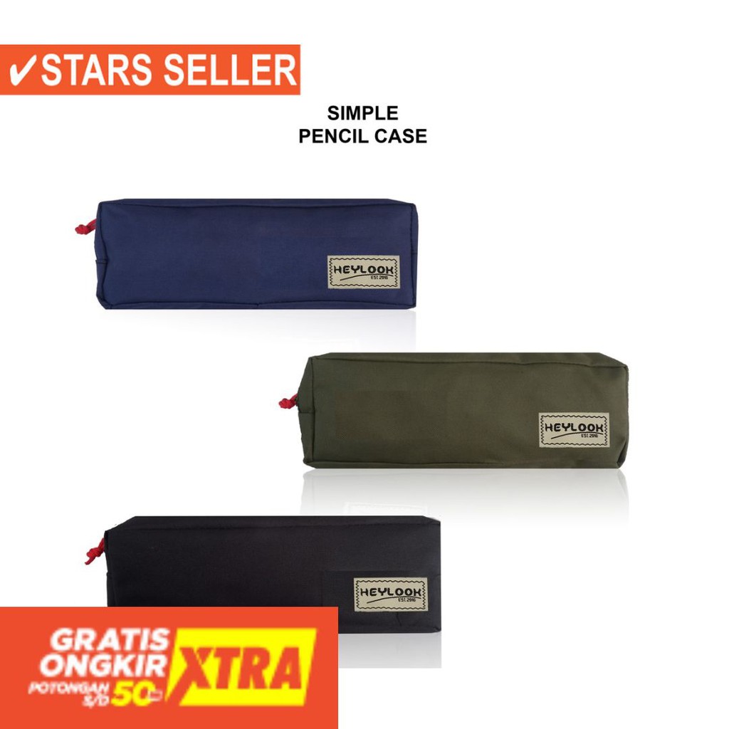 

LarisPedia - TEMPAT PENSIL PENCIL CASE KOSTAK KOTAK ALAT TULIS ATK SEKOLAH KULIAH KERJA HEYLOOK -
