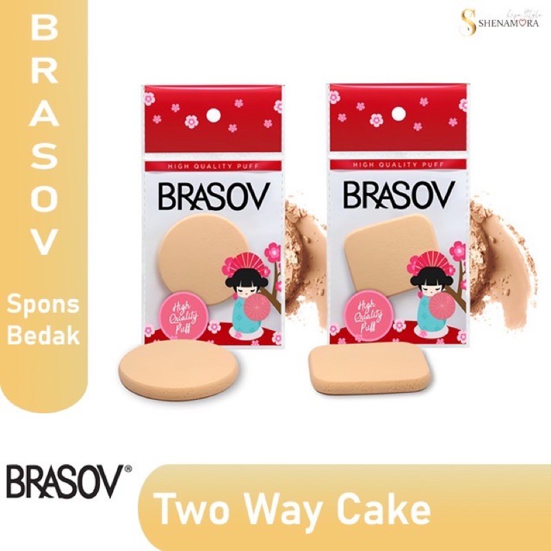 BRASOV SPONS PUFF TWO WAY CAKE BULAT &amp; KOTAK