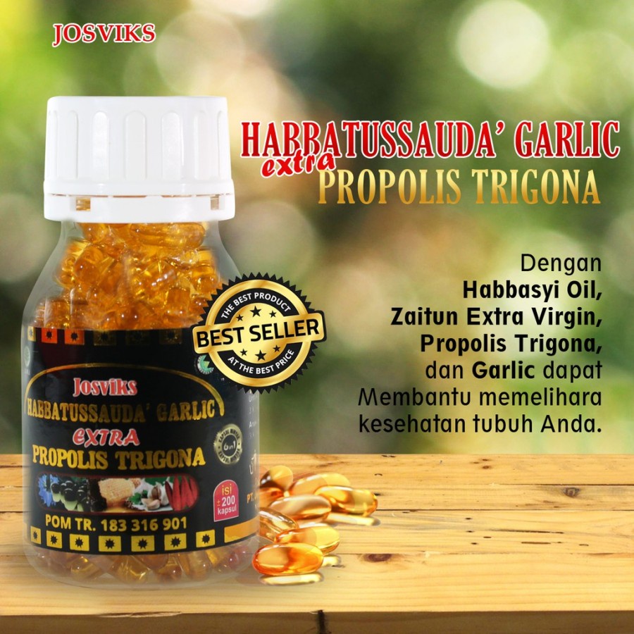 HABBATUSSAUDA GARLIC EXTRA PROPOLIS TRIGONA JOSVIKS 200
