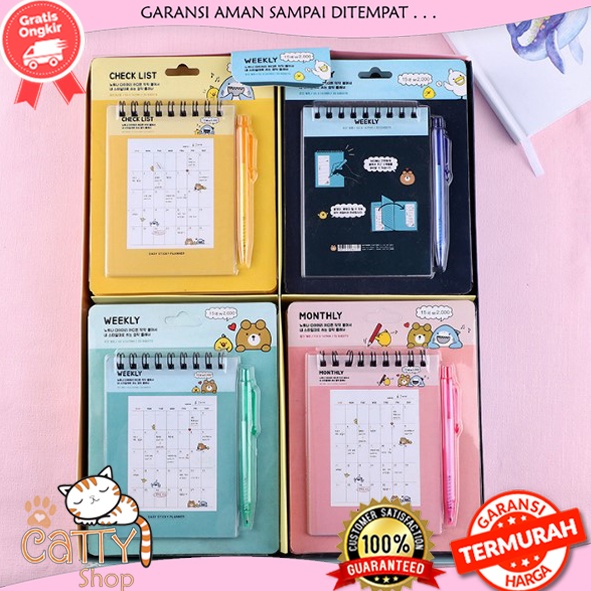 

Catty Notebook Kalender Multifungsi / Note Book Dengan Motif Kalender Unik Lucu Serbaguna