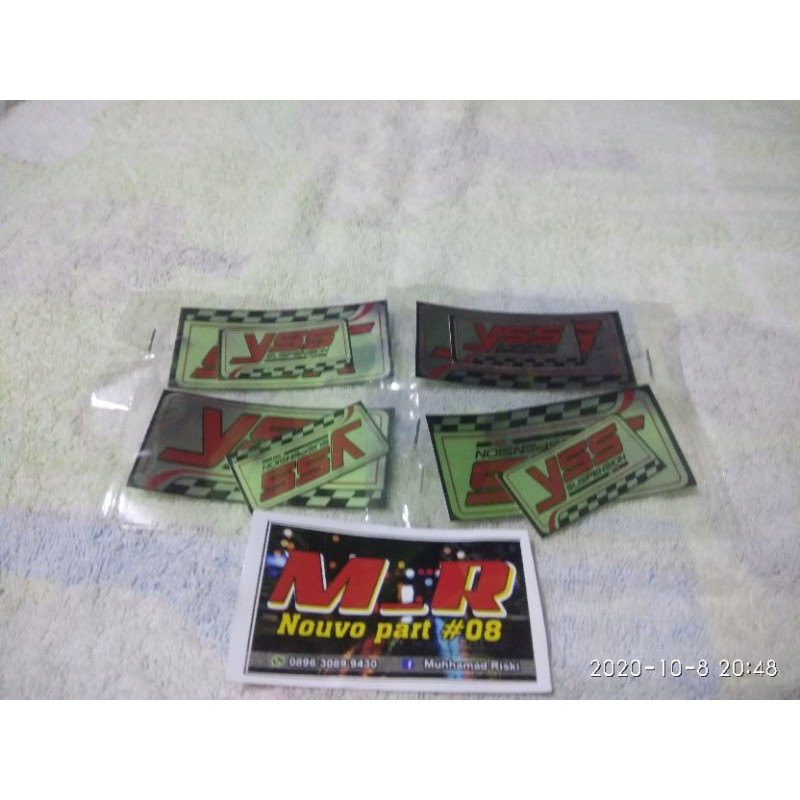 stiker shok tabung matic yamaha for shok yss