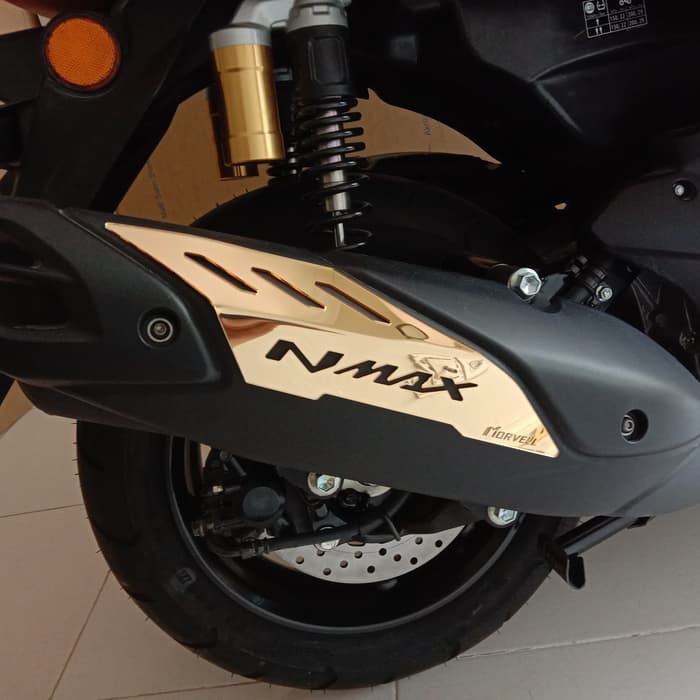 all new nmax 2020 Gold cover tutup knalpot - exhaust garnish nmax baru