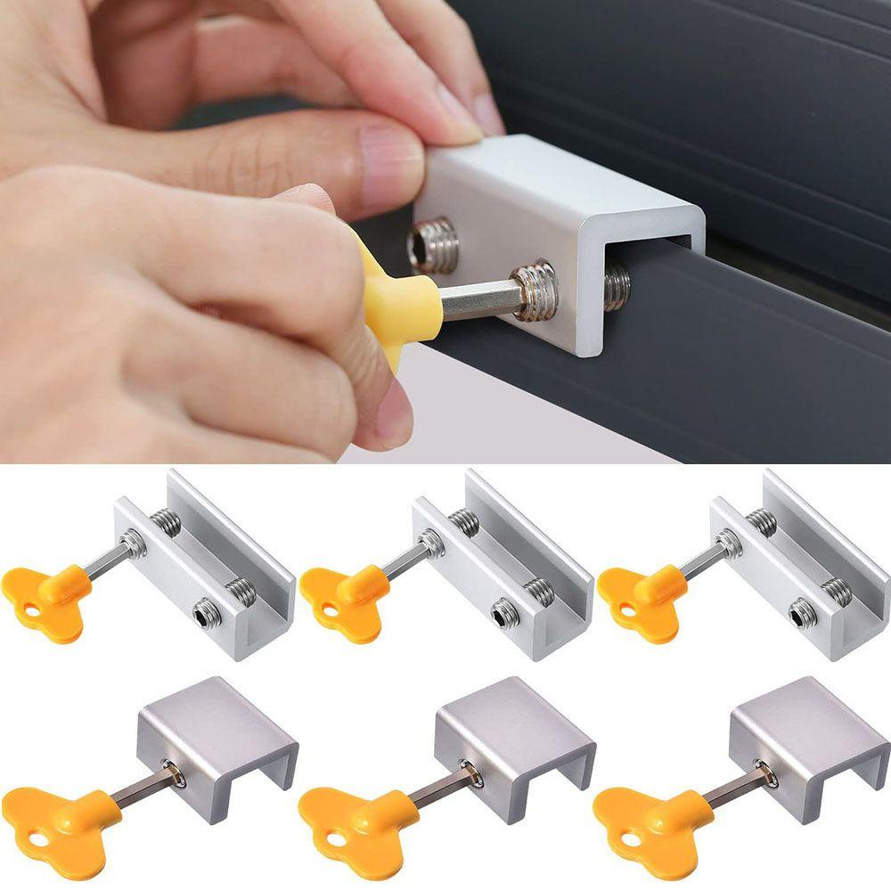 TOP Sliding Window Locks Aluminum Alloy Child Protection Baby Safety Window Stoppers