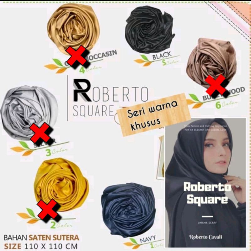 Hijab Jilbab Segi Empat Satin Velvet Silk Polos