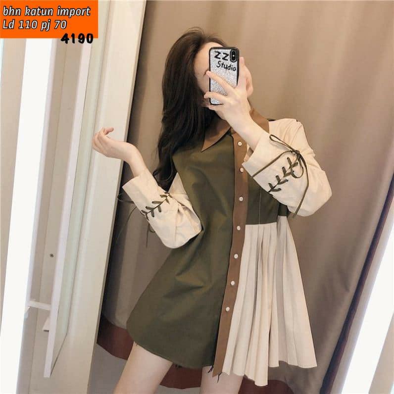 Yoira-TanahAbang 120721 - DD Tunik kemeja plisket 4190