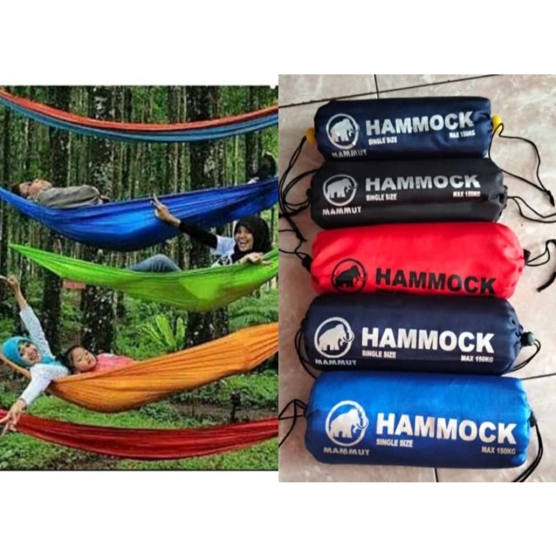 Jual HAMMOCK AYUNAN POHON/AYUNAN SANTAI CAMPING/HAMMOCK MENAMPUNG MAX