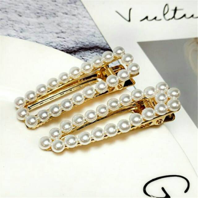 Jepit pearl hairpin hairclip korea jepit rambut mutiara