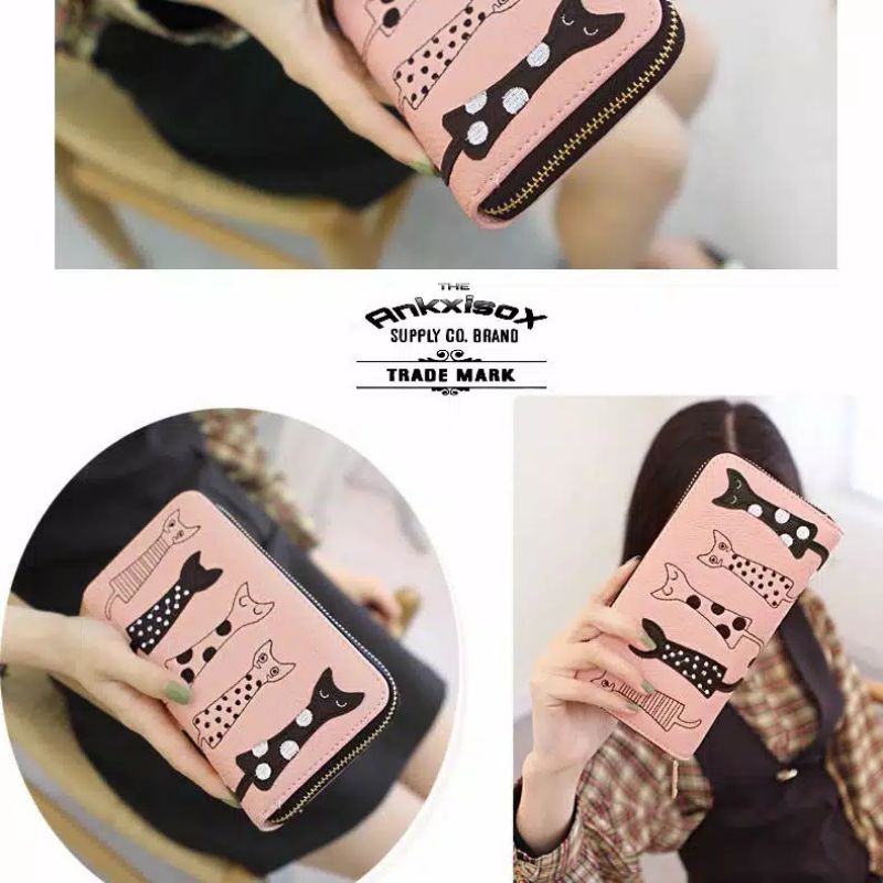 Dompet Wanita / Dompet Cewek Korea Lucu Catties