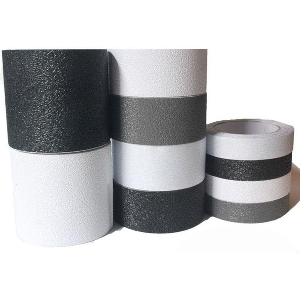 Lanfy Kaset Tangga Panjang 5m Lebar 2.5/5 /10Cm Karet PEVA Tambah Gesekan Untuk Keamanan Anak Water-proof Warning Stripes