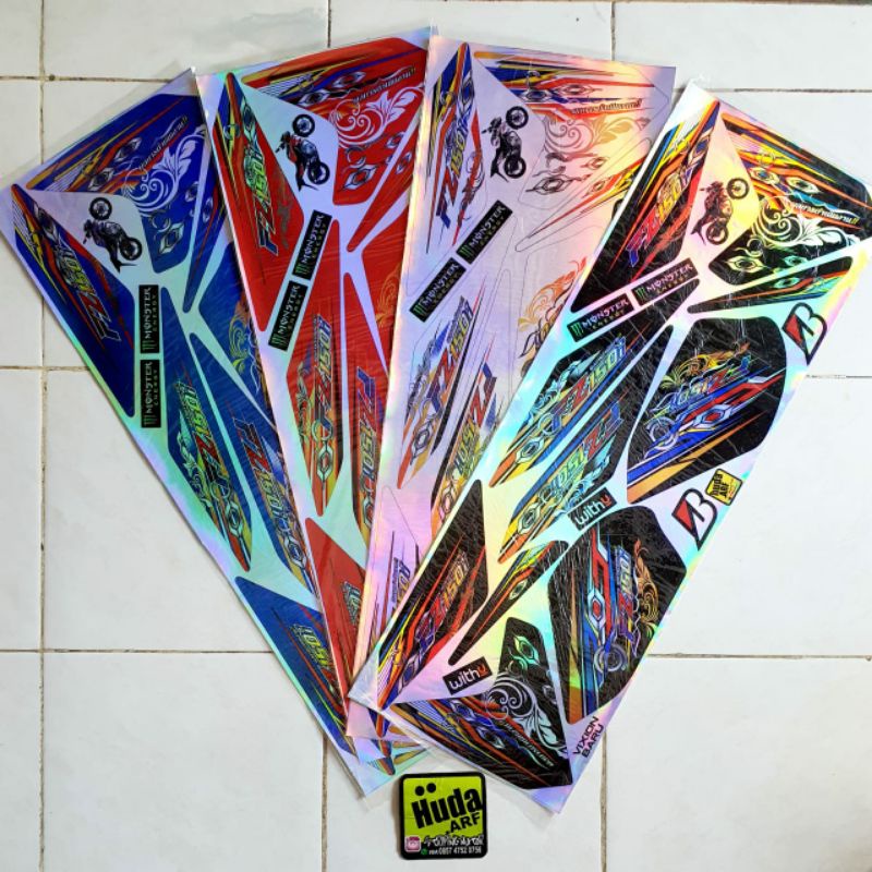 striping hologram striping pelangi variasi vixion new ligthning new vixion ligtning NVL FZ150i holog