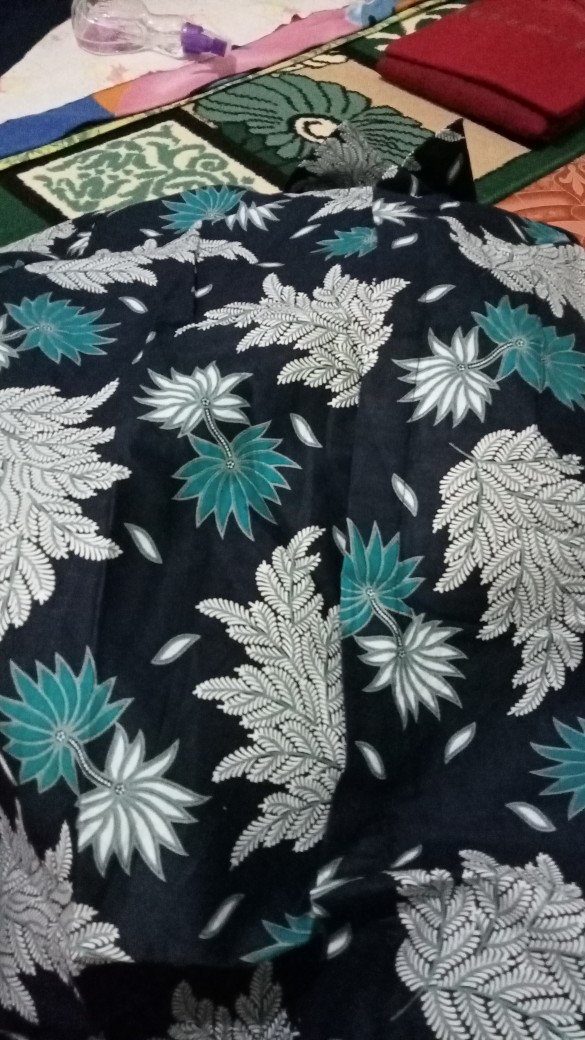 Kemeja Batik Bswart Ganja Biru Hrb026 Kemeja Batik Pria