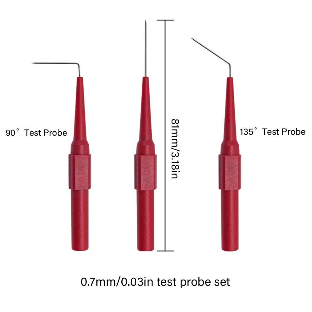 Preva Multimeter Test Lead Kit Mudah Digunakan Keamanan Plug Pisang Set Probe Tes Tergantikan