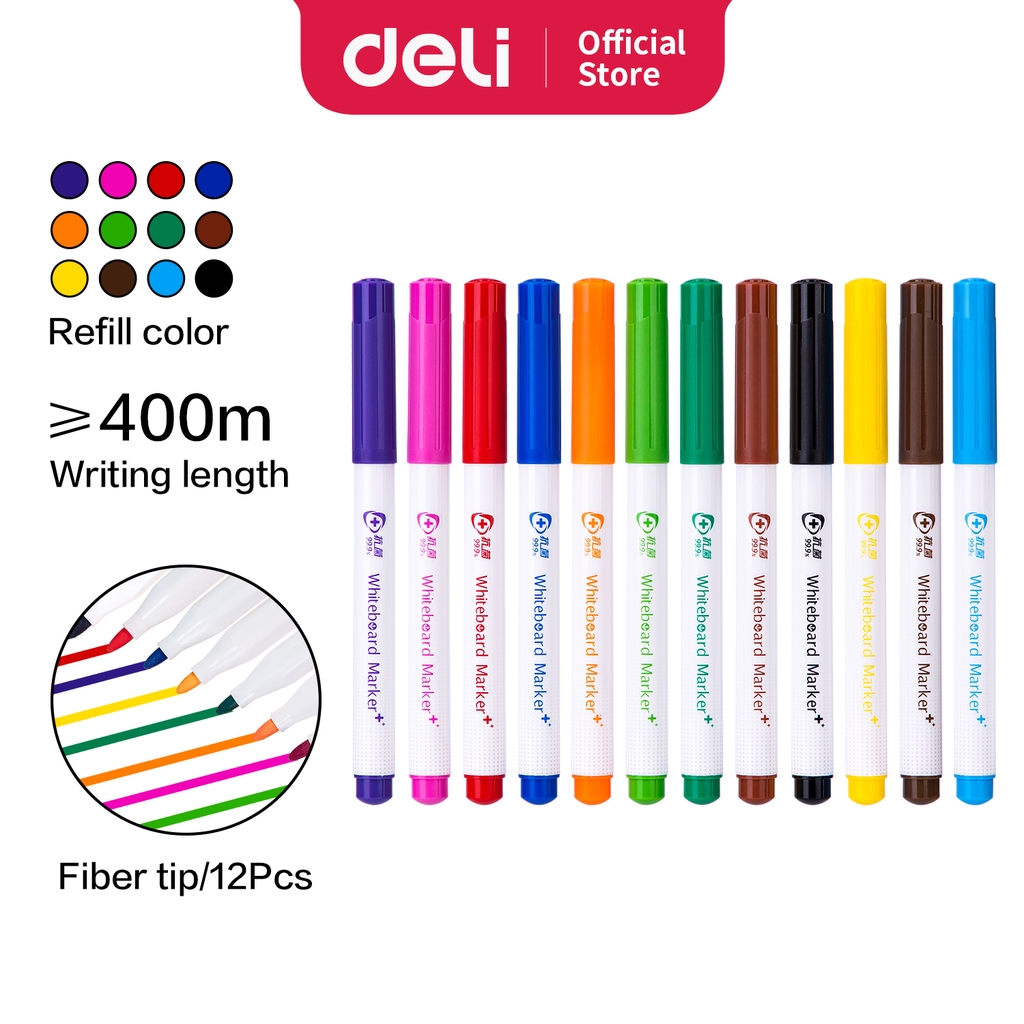 

Deli Coloring Marker Spidol Warna 12 pcs Bahan Antibiotik Tidak Beracun S531