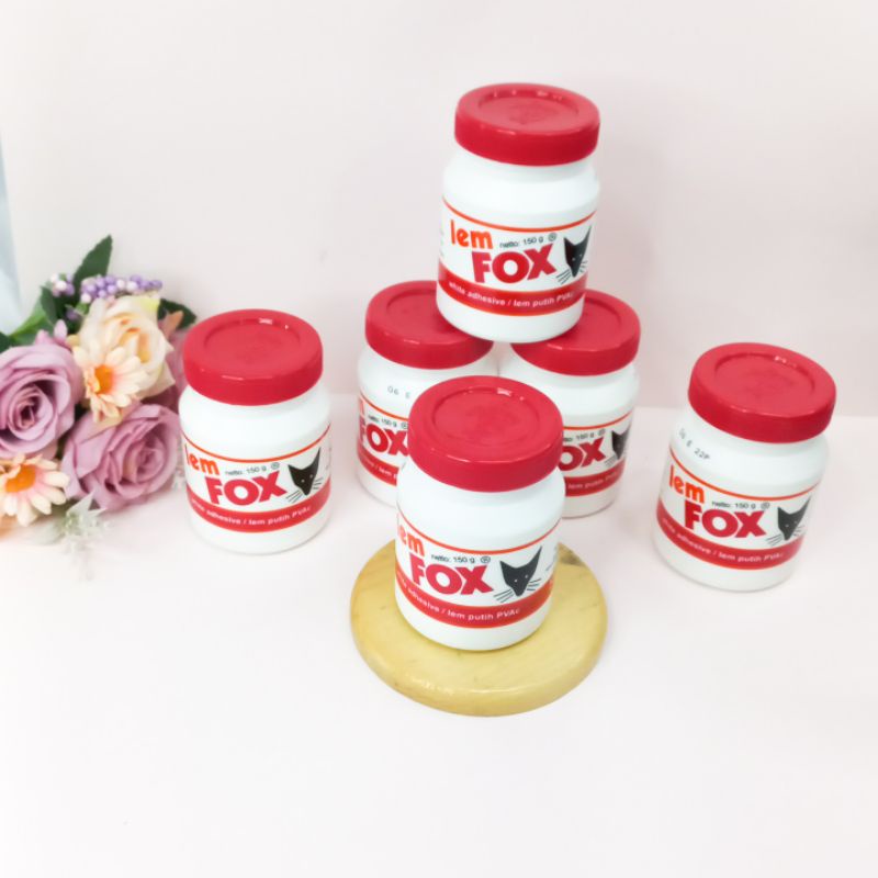 Lem Fox 150gram Lem Putih PVAC Perekat Serbaguna