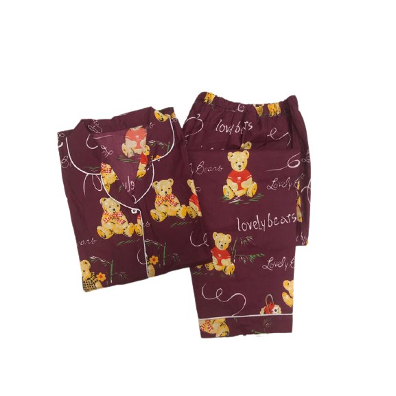 BAJU TIDUR WANITA MOTIF KARAKTER DORA