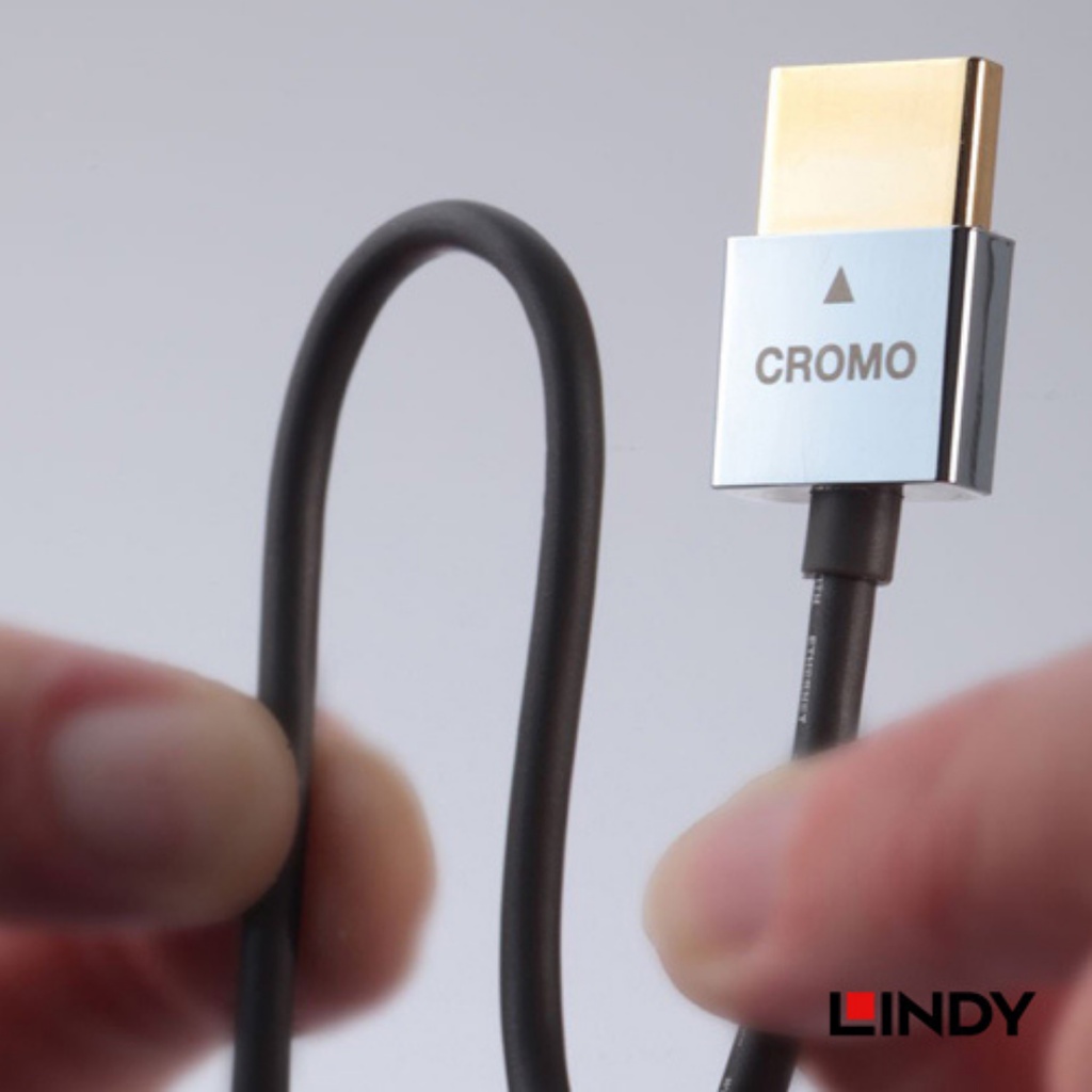 Kabel HDMI LINDY HDMI 2.0 with Ethernet Kabel Cromo Ultra Slim - 4167x