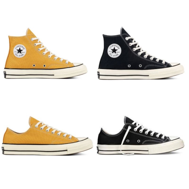 SEPATU CONVERSE 70S HIGH BOOT BOOTS TINGGI KUNING BLACK AND YELLOW | GRADE ORIGINAL