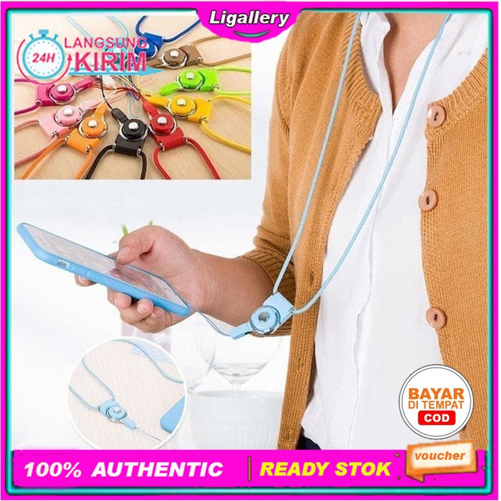 [BISA COD] Tali Gantungan HP Gantungan Hp Di Leher Strap Gantungan HP Model Kalung Aksesoris Hp