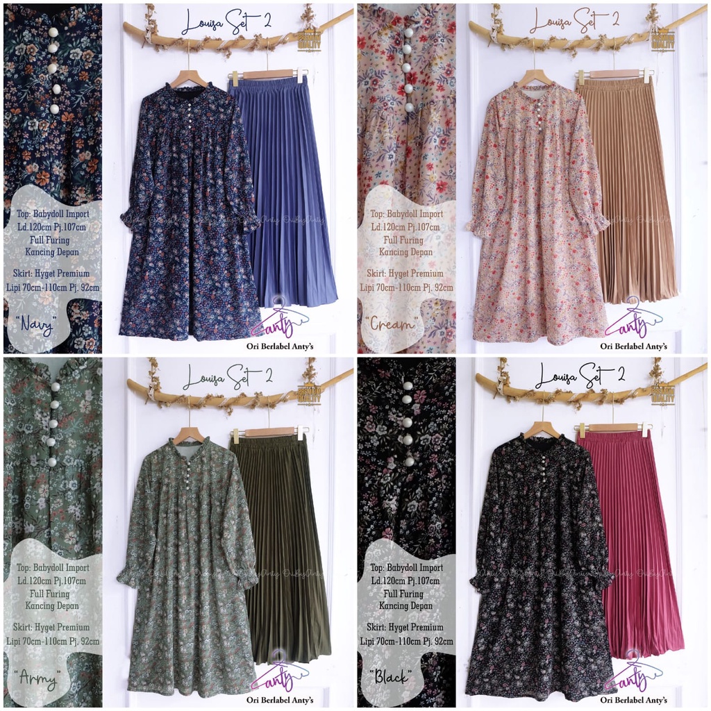 Busana Wanita Terbaru LOUISA SET 2 By ANTY FASHION