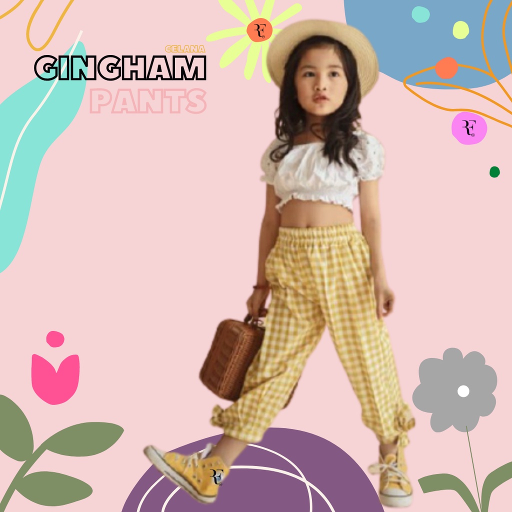 CELANA ANAK PEREMPUAN PANTS KOTAK PITA 1-7TH PROMO !!!