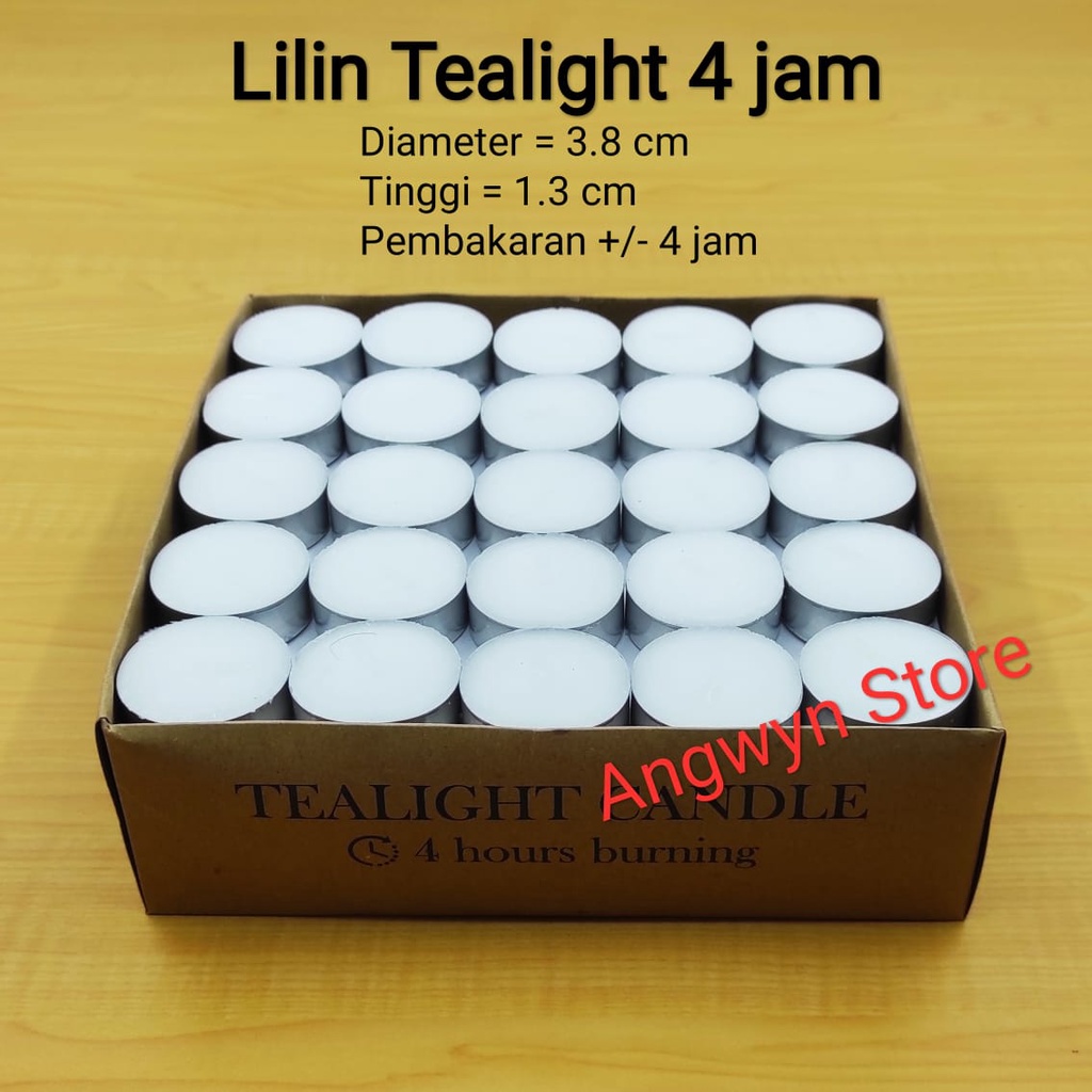 Lilin Tealight / Lilin Aroma Terapi / Lilin Kaleng isi 100 pcs