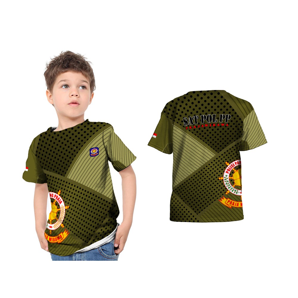 Tshirt Kaos Baju Anak Satpol PP 01 Sublime Custom