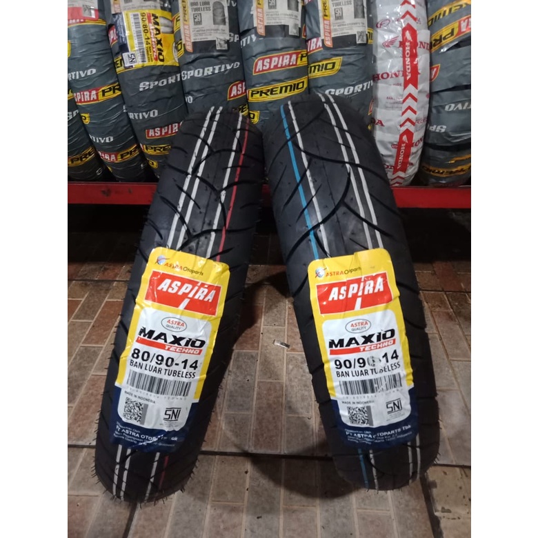 [HARGA PROMO] Paket Ban Techno MAXIO 90/90 & 80/90-14 vario, beat , mio soul GT