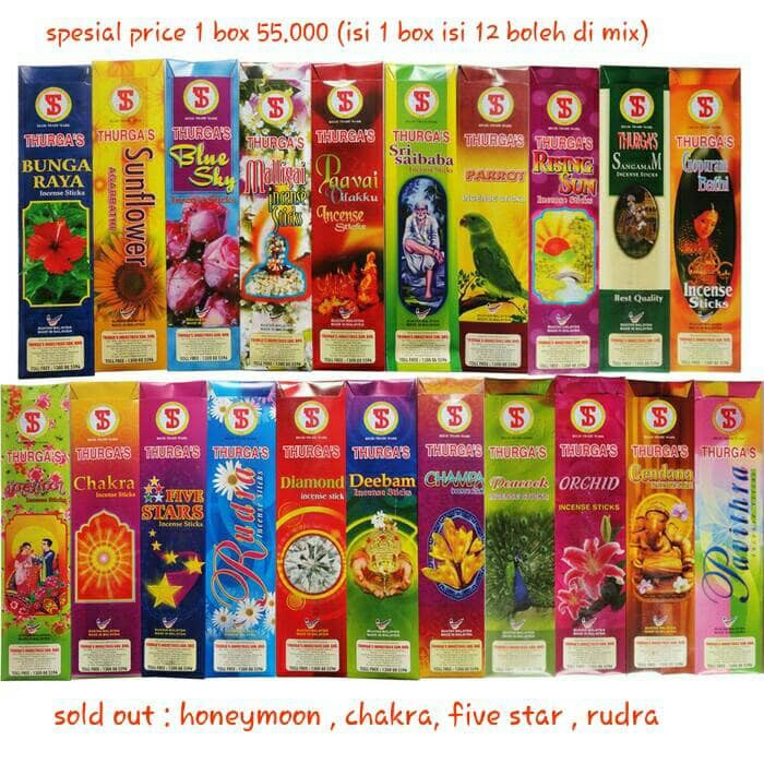 hio /dupa wangi aromaterapi Malaysia Thurgas Incense sticks