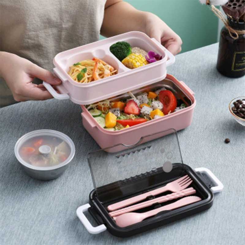 SDGRP Kotak Makan Lunch Bento Box Double Layer Soup Bowl - JT-008