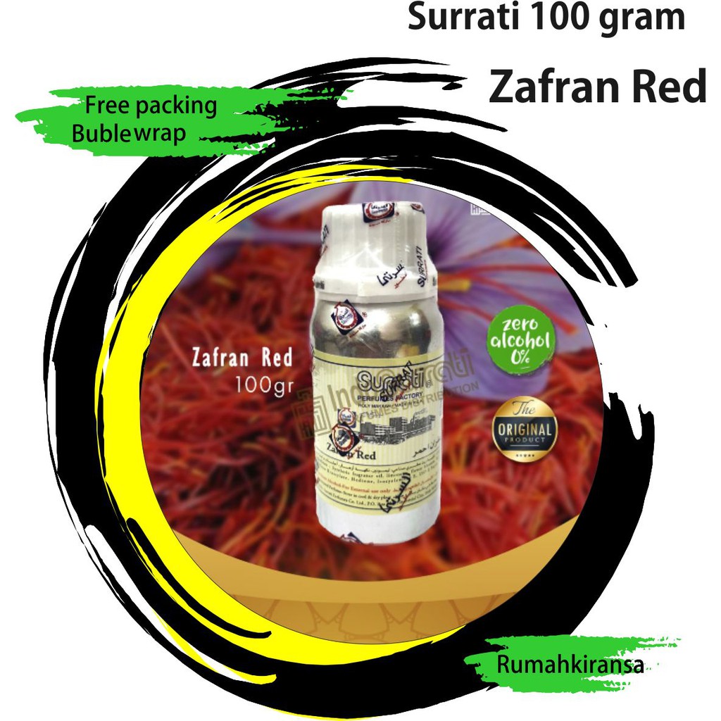 Parfum ZAFRAN RED 100gr | Parfum Surrati | Surrati Perfumes | Bibit Minyak Wangi