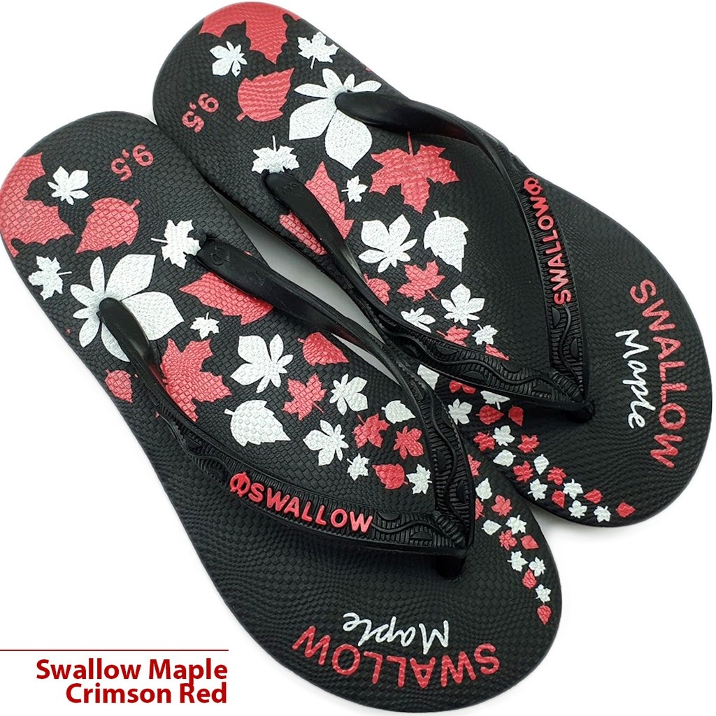 Sandal Jepit Wanita Swallow Maple Original Motif Bunga