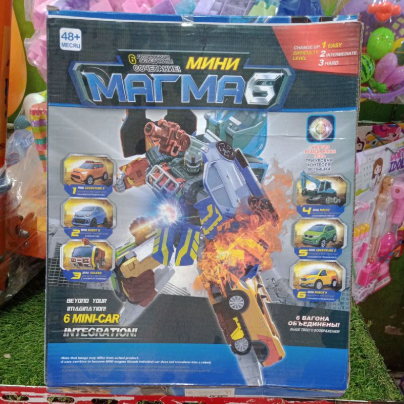 Tobot Mini Magma 6 Mainan Anak Robot