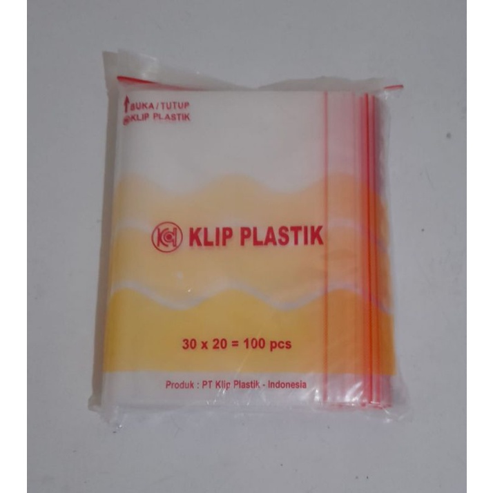 Plastik Klip Ziplock Bening 16x25 20x30 25x35 30x40 Satuan