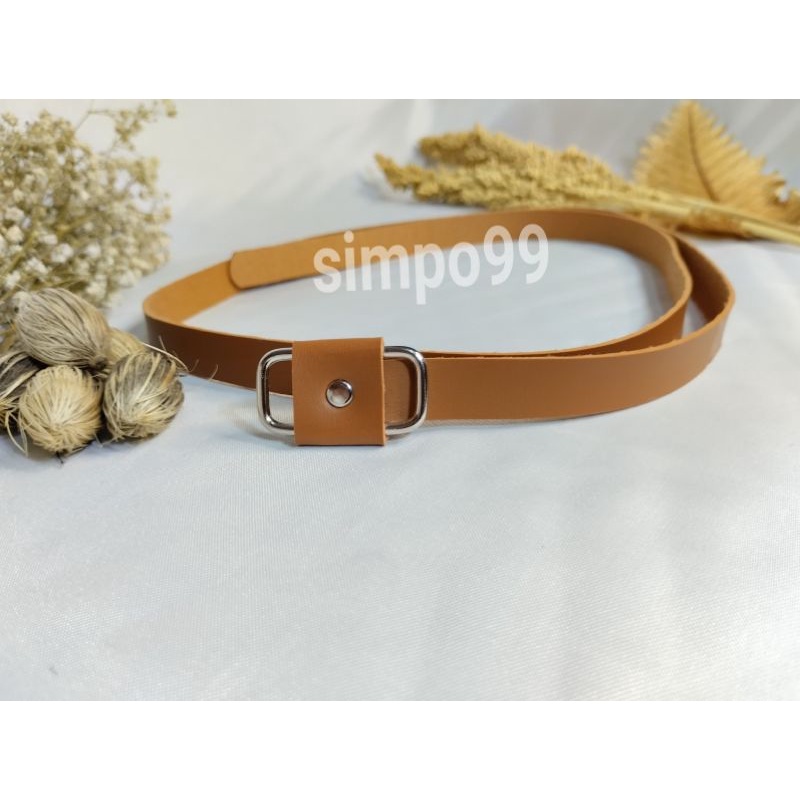 SMP99 - Ring Belt Tic Hitam, Tic Coklat / Ring Belt Oval Warna Emas / Belt Agner / 2 Colour / Ikat Pinggang Wanita Belt Aigner Terlaris /Ikat Pinggang/Sabuk /Sabuk Wanita/Ikat Pinggang Remaja Ikat Pinggang Korea/Ikat Pinggang Murah Berkualitas