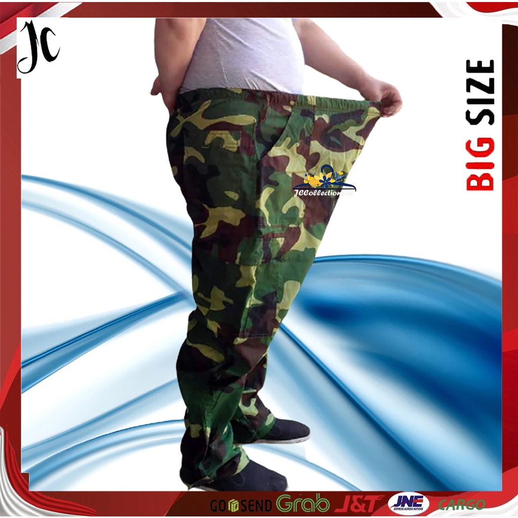 Celana Panjang Pria Jumbo Motif Army  / Jogger Army Loreng Big Size 3XL - JCCollections