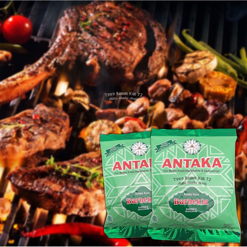 

Antaka Barbekiu 100gr Bumbu Tabur Rasa BBQ Barbeque Seasoning