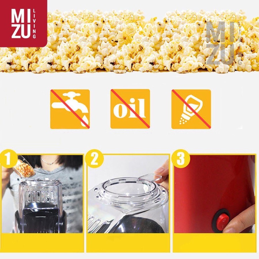 Mesin Pembuat Popcorn Alat Mini Popcorn Maker Elektrik Oil Free