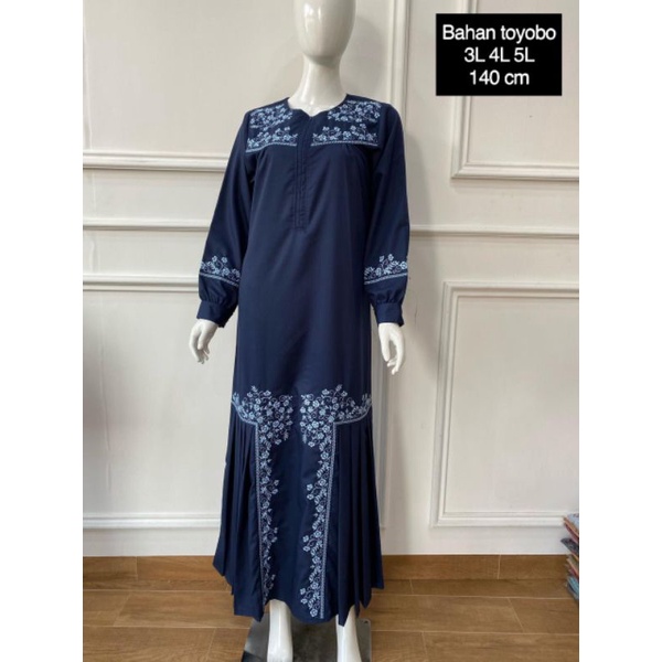 GAMIS BORDIR TOYOBO JUMBO LD 118 | GAMIS TERBAR