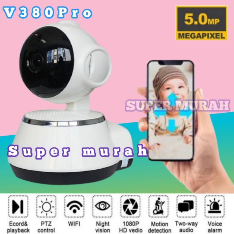 Ip Cam CCTV wireless V380 Camera Outdoor / indoor P2P HD 1080p Baby cam