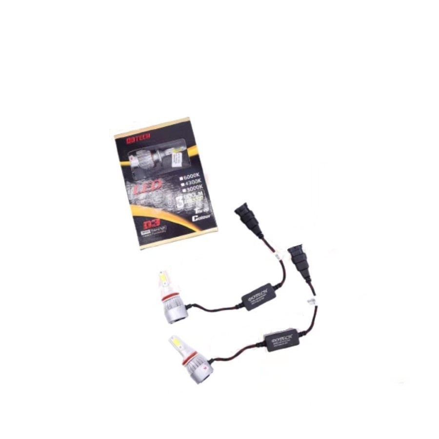 Lampu LED D3 Dotech 3Colours 3000K/4800K/6000K Foglight Mobil H11