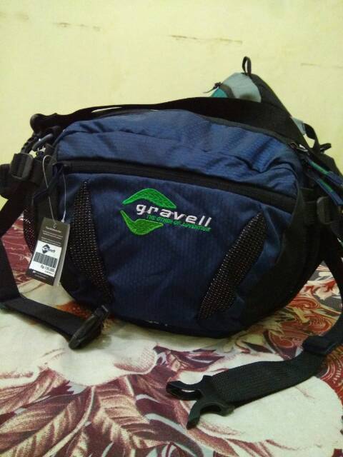 Tas Selempang Gravell Bisa Pinggang Travel Pouch Waistbag Bodypack