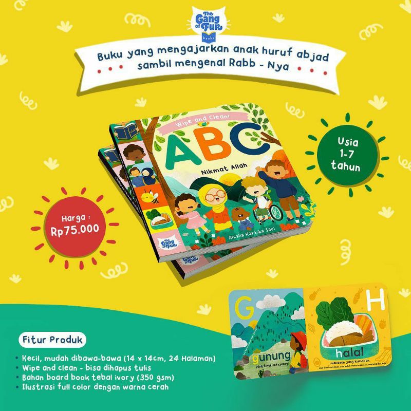 [TGOF] BUKU BOARDBOOK ABC NIKMAT ALLAH