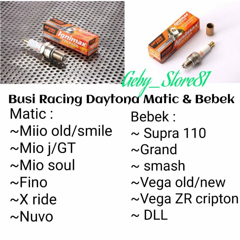 Terlaris Busi Racing Iridium Daytona Mio old mio j mio gt soul gt fino x ride jupe burhan vega new v