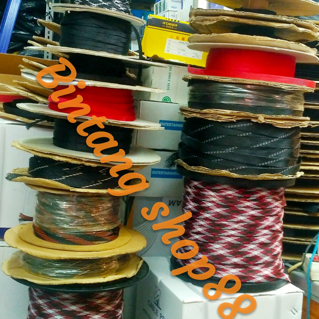 Slevee/Snake skin/Pembungkus kabel 12mm per roll 100m